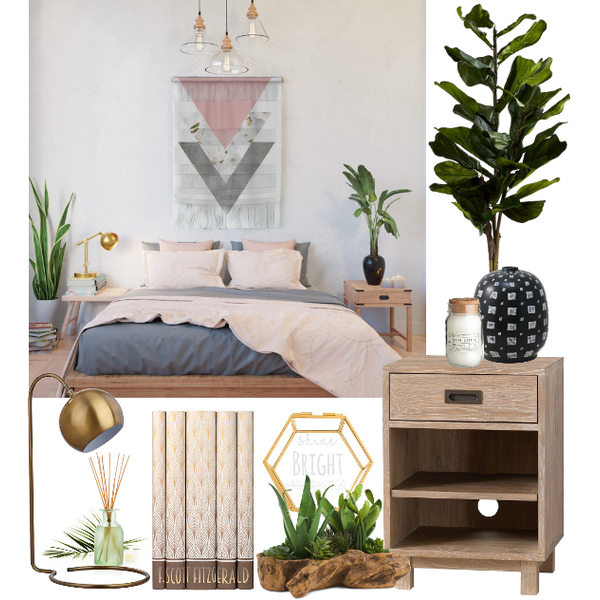 Get the style. Natural bedroom.
