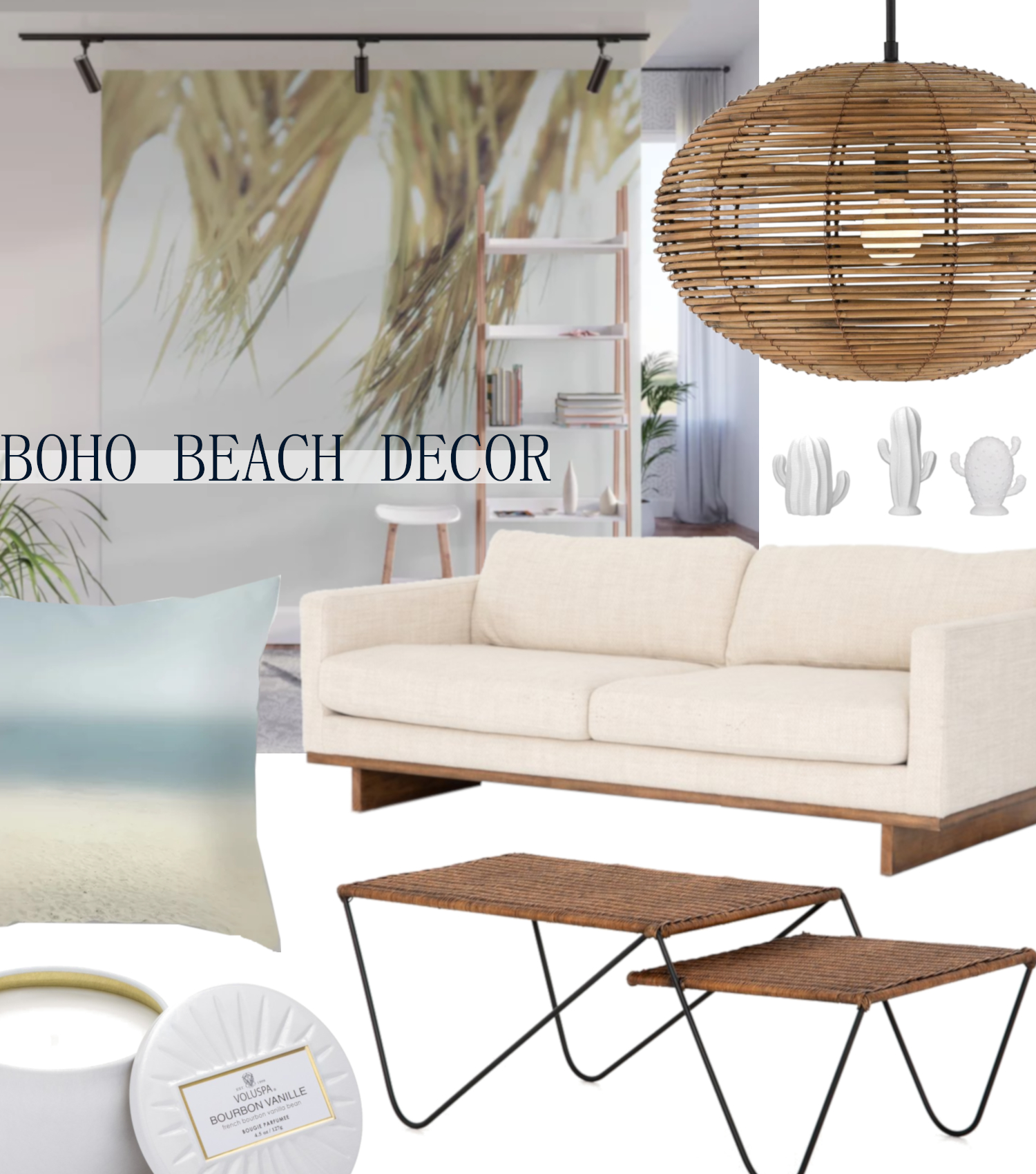0711 Living room Bohemian beach decor