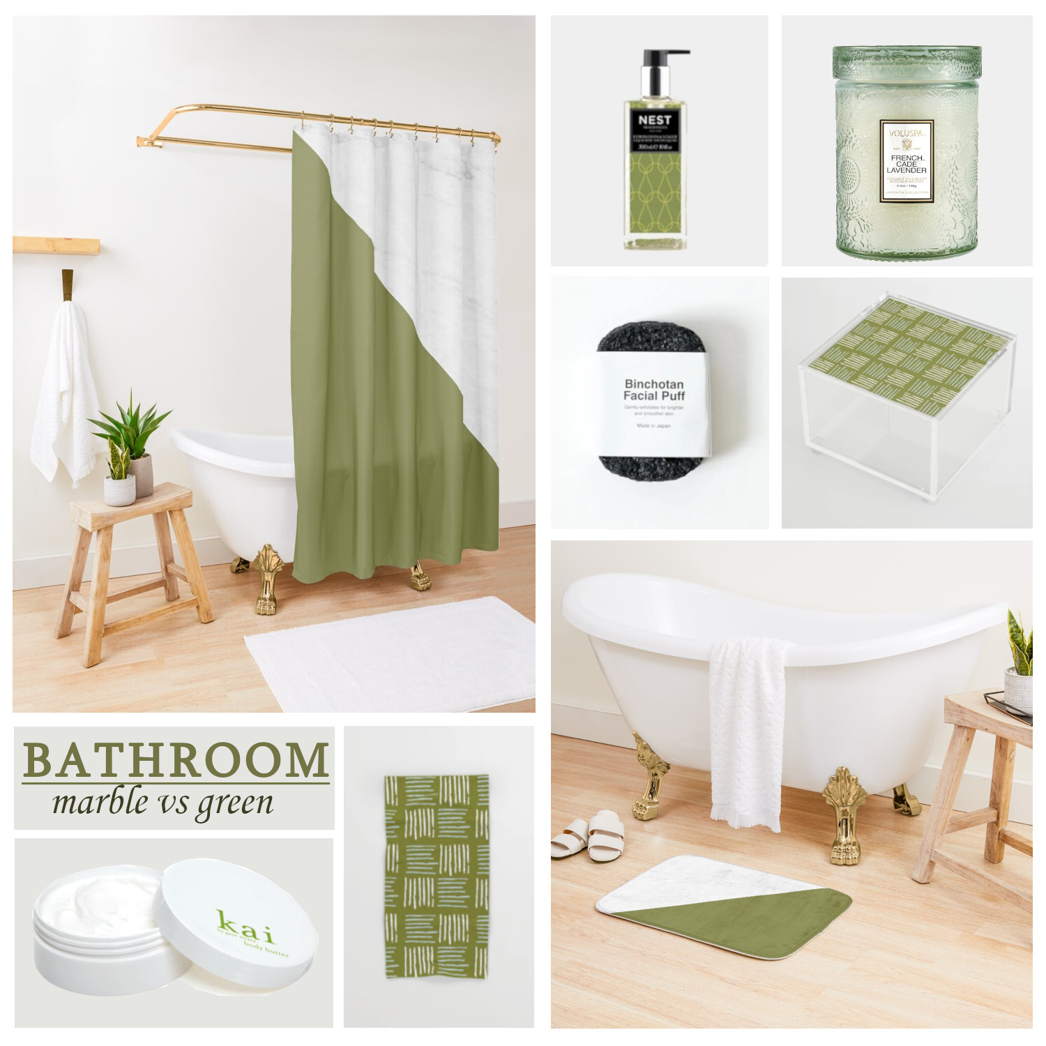 Bathroom Marble green decorating ideas